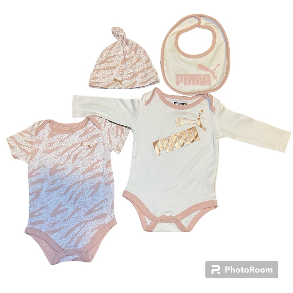 4 piece baby girl puma set. Newly worn, but no tags. From puma.